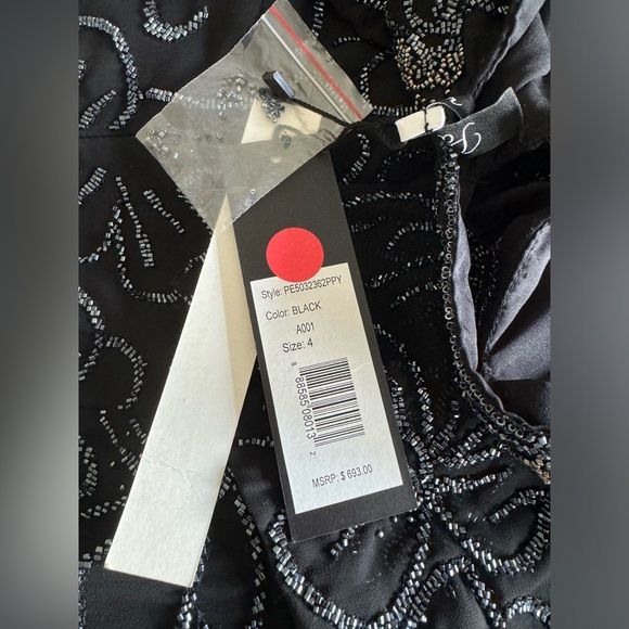 Parker Black Sequin Gown - Picture 3 of 11